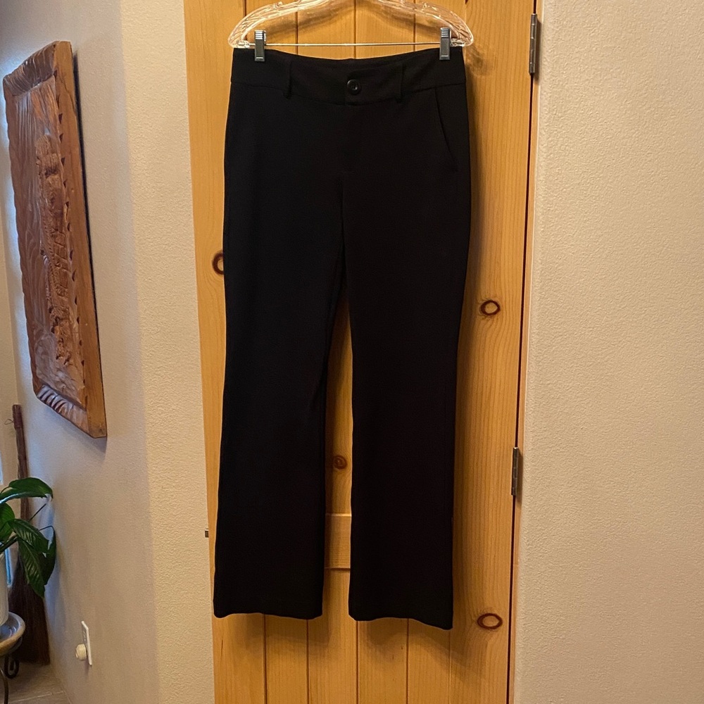 CAbi Classic Black Knit Flare Pants